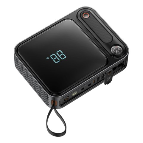 3w1 Powerbank USB USB-C Jump Starter rozruchowy do samochodu 3000A latarka czarny 3w1 Powerbank USB USB-C Jump Starter rozruchowy do samochodu 3000A latarka czarny