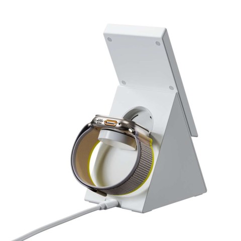 3w1 Stacja ładująca ładowarka indukcyjna Choetech T600 15W biała 3w1 Stacja ładująca ładowarka indukcyjna Choetech T600 15W biała