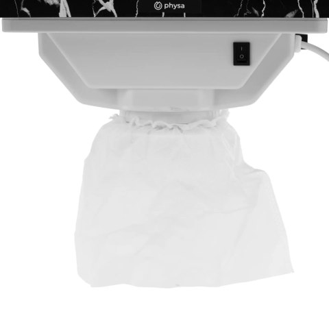 Biurko stolik do manicure kosmetyczny z pochłaniaczem pyłu składany na kółkach 90 x 43 x 73 cm czarny Biurko stolik do manicure kosmetyczny z pochłaniaczem pyłu składany na kółkach 90 x 43 x 73 cm czarny