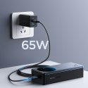 Cyfrowy powerbank 30000mAH 65W 3A USB USB-C czarny Cyfrowy powerbank 30000mAH 65W 3A USB USB-C czarny