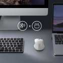 Ergonomiczna bezprzewodowa mysz myszka do komputera MU101 Bluetooth 2.4 GHz biała Ergonomiczna bezprzewodowa mysz myszka do komputera MU101 Bluetooth 2.4 GHz biała