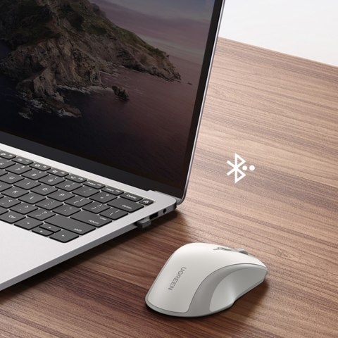 Ergonomiczna bezprzewodowa mysz myszka do komputera MU101 Bluetooth 2.4 GHz biała Ergonomiczna bezprzewodowa mysz myszka do komputera MU101 Bluetooth 2.4 GHz biała