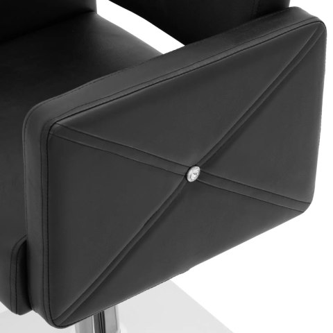 Fotel fryzjerski barberski kosmetyczny z podnóżkiem Physa CARLISLE - czarny Fotel fryzjerski barberski kosmetyczny z podnóżkiem Physa CARLISLE - czarny