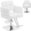 Fotel fryzjerski barberski kosmetyczny z podnóżkiem Physa COTTAM - biały Fotel fryzjerski barberski kosmetyczny z podnóżkiem Physa COTTAM - biały