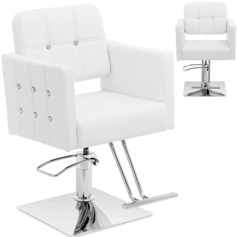 Fotel fryzjerski barberski kosmetyczny z podnóżkiem Physa COTTAM - biały Fotel fryzjerski barberski kosmetyczny z podnóżkiem Physa COTTAM - biały