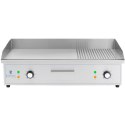 Grill elektryczny płyta grillowa gładka ryflowana 727 x 420 mm 4400 W Grill elektryczny płyta grillowa gładka ryflowana 727 x 420 mm 4400 W