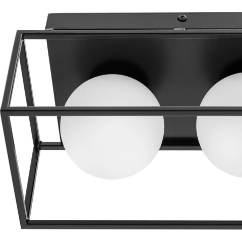 Lampa sufitowa nowoczesna 3 punktowa E9 - szklane kule w ramie Lampa sufitowa nowoczesna 3 punktowa E9 - szklane kule w ramie