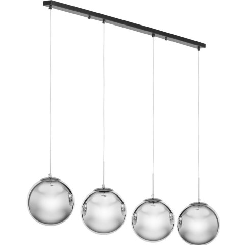 Lampa sufitowa nowoczesna 4 punktowa E27 - przydymione szkło Lampa sufitowa nowoczesna 4 punktowa E27 - przydymione szkło