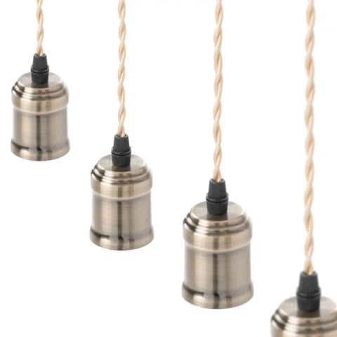 Lampa sufitowa wisząca LOFT 6 punktowa E27 - drewniana belka Lampa sufitowa wisząca LOFT 6 punktowa E27 - drewniana belka