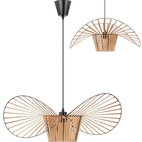 Lampa sufitowa wisząca boho 1 punktowa E27 - kapelusz Lampa sufitowa wisząca boho 1 punktowa E27 - kapelusz
