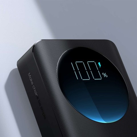 Powerbank z latarką 30W 20000mAh + kabel USB-A - USB-C 25cm czarny Powerbank z latarką 30W 20000mAh + kabel USB-A - USB-C 25cm czarny