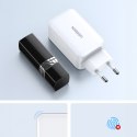 Szybka ładowarka sieciowa GaN 65W USB-A / 2x USB-C biała Szybka ładowarka sieciowa GaN 65W USB-A / 2x USB-C biała