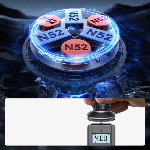 Uchwyt magnetyczny do telefonu magnetyczny na kokpit deskę rozdzielczą ciemnoszary Uchwyt magnetyczny do telefonu magnetyczny na kokpit deskę rozdzielczą ciemnoszary