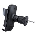 Uchwyt samochodowy na kratkę nawiewu z ładowarką indukcyjną 15W czarny Uchwyt samochodowy na kratkę nawiewu z ładowarką indukcyjną 15W czarny