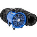 Wentylator dmuchawa przemysłowa budowlana z wężem 10 m 2700 m3/h śr. 280 mm Wentylator dmuchawa przemysłowa budowlana z wężem 10 m 2700 m3/h śr. 280 mm