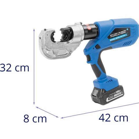 Zaciskarka prasa do kabli akumulatorowa 16-400 mm2 120 kN Zaciskarka prasa do kabli akumulatorowa 16-400 mm2 120 kN
