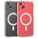 Żelowe elastyczne etui do iPhone 15 Plus magnetyczne z MagSafe przezroczyste Żelowe elastyczne etui do iPhone 15 Plus magnetyczne z MagSafe przezroczyste