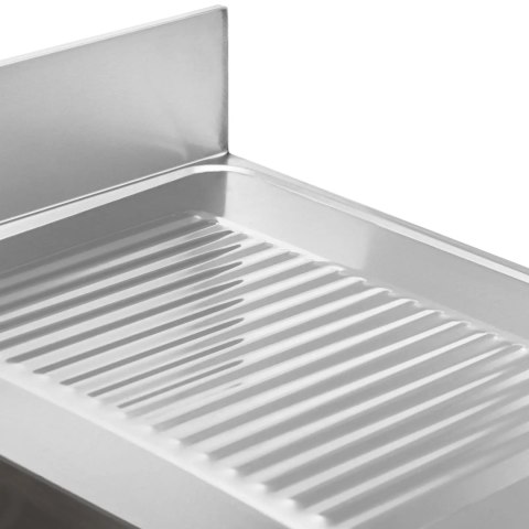 Zlew basen dwukomorowy z ociekaczem półką i rantem 140 x 60 x 97 cm Zlew basen dwukomorowy z ociekaczem półką i rantem 140 x 60 x 97 cm