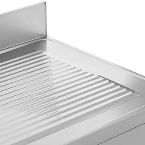 Zlew basen dwukomorowy z ociekaczem półką i rantem 180 x 70 x 97 cm Zlew basen dwukomorowy z ociekaczem półką i rantem 180 x 70 x 97 cm