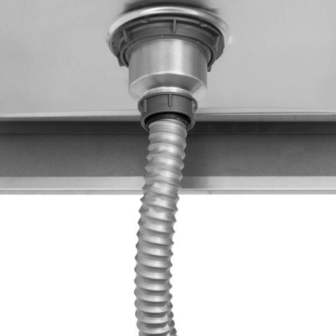 Zlew basen jednokomorowy z ociekaczem półką i rantem lewy 160 x 60 x 97 cm Zlew basen jednokomorowy z ociekaczem półką i rantem lewy 160 x 60 x 97 cm