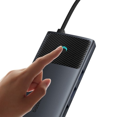 11w1 HUB Adapter USB-C USB-A / PD / HDMI / DP / RJ-45 / SD / TF czarny 11w1 HUB Adapter USB-C USB-A / PD / HDMI / DP / RJ-45 / SD / TF czarny