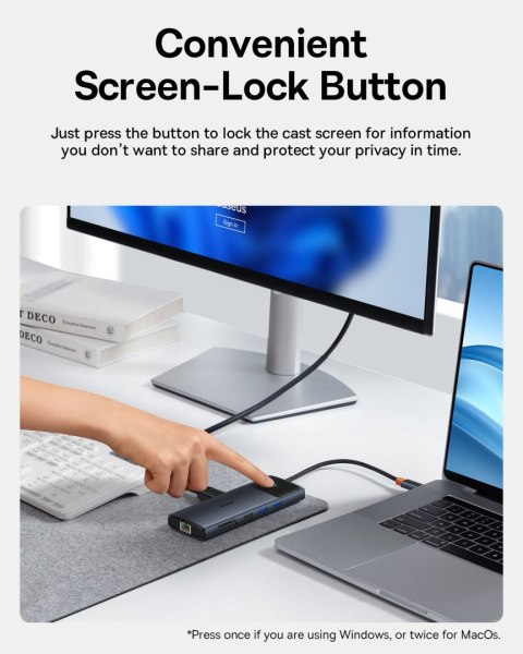 11w1 HUB Adapter USB-C USB-A / PD / HDMI / DP / RJ-45 / SD / TF czarny 11w1 HUB Adapter USB-C USB-A / PD / HDMI / DP / RJ-45 / SD / TF czarny