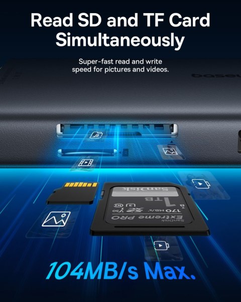 11w1 HUB Adapter USB-C USB-A / PD / HDMI / DP / RJ-45 / SD / TF czarny 11w1 HUB Adapter USB-C USB-A / PD / HDMI / DP / RJ-45 / SD / TF czarny