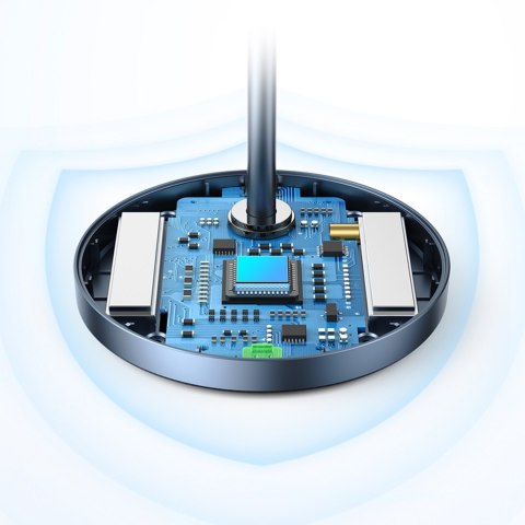 2w1 Stacja ładująca 20W i podstawka magnetyczna MagSafe Qi USB-C czarna 2w1 Stacja ładująca 20W i podstawka magnetyczna MagSafe Qi USB-C czarna