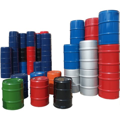 Beczka stalowa metalowa TH 60L korki 2 i 3/4 - CZERWONA Beczka stalowa metalowa TH 60L korki 2 i 3/4 - CZERWONA