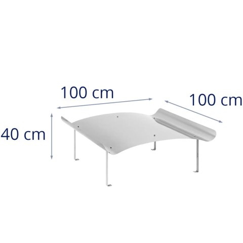 Daszek kominowy typu Napoleon STAL 100 x 100 x 40 cm Daszek kominowy typu Napoleon STAL 100 x 100 x 40 cm