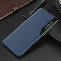 Etui pokrowiec do Samsung S24 Ultra z klapką i podstawką Eco Leather View Case niebieskie Etui pokrowiec do Samsung S24 Ultra z klapką i podstawką Eco Leather View Case niebieskie