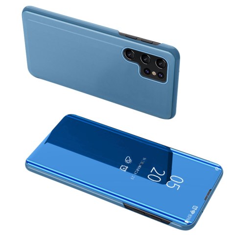 Etui pokrowiec do Samsung S24+ z klapką Clear View Case niebieskie Etui pokrowiec do Samsung S24+ z klapką Clear View Case niebieskie