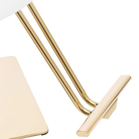 Fotel fryzjerski barberski kosmetyczny z podnóżkiem Physa PENRYN - biało złoty Fotel fryzjerski barberski kosmetyczny z podnóżkiem Physa PENRYN - biało złoty