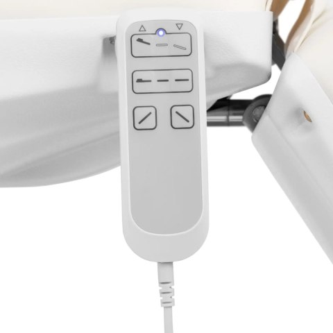 Fotel i krzesło kosmetyczne do masażu tatuażu spa 350 W białe - zestaw Fotel i krzesło kosmetyczne do masażu tatuażu spa 350 W białe - zestaw