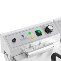 Frytownica elektryczna podwójna wolnostojąca z szafką 400 V 10000 W 26 l Frytownica elektryczna podwójna wolnostojąca z szafką 400 V 10000 W 26 l