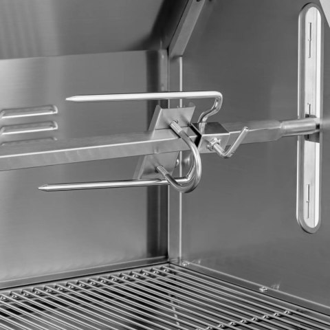 Grill węglowy z rożnem obrotowym elektrycznym do pieczenia prosiaka 18 W 40 kg 138 cm Grill węglowy z rożnem obrotowym elektrycznym do pieczenia prosiaka 18 W 40 kg 138 cm