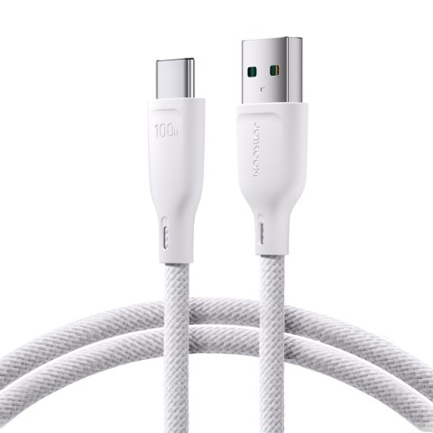 Kabel przewód USB-A - USB-C 100W szybki transfer Multi-Color Series 1m biały Kabel przewód USB-A - USB-C 100W szybki transfer Multi-Color Series 1m biały