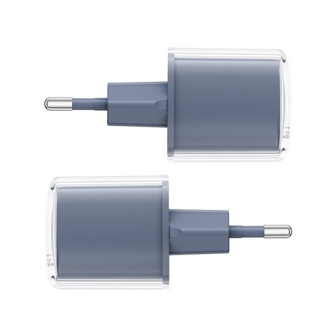 Ładowarka sieciowa z wyświetlaczem PD 30W GaN3 USB-C szara Ładowarka sieciowa z wyświetlaczem PD 30W GaN3 USB-C szara