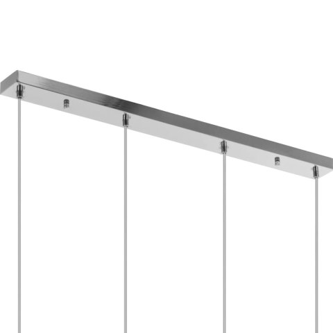 Lampa sufitowa nowoczesna 4 punktowa E27 - szklane klosze Lampa sufitowa nowoczesna 4 punktowa E27 - szklane klosze