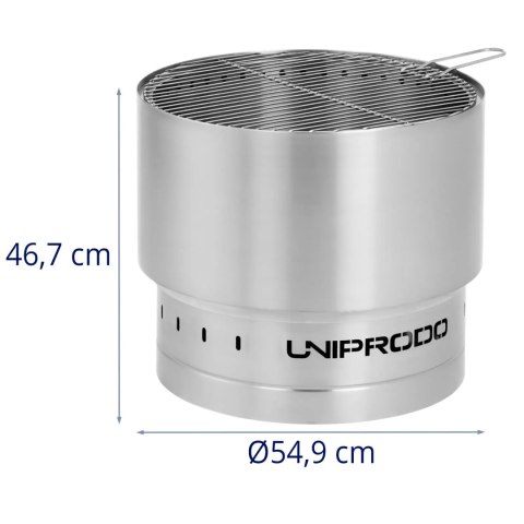 Palenisko ogrodowe z rusztem grillowym stalowe 55 x 55 x 48 cm Palenisko ogrodowe z rusztem grillowym stalowe 55 x 55 x 48 cm