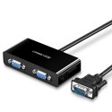 Rozdzielacz ekranów monitorów adapter Video VGA - 2x VGA czarny Rozdzielacz ekranów monitorów adapter Video VGA - 2x VGA czarny