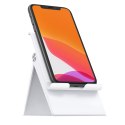 Składana podstawka na telefon tablet z regulacją wysokości biała Składana podstawka na telefon tablet z regulacją wysokości biała