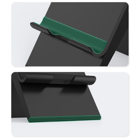 Składana podstawka na telefon tablet z regulacją wysokości czarna Składana podstawka na telefon tablet z regulacją wysokości czarna