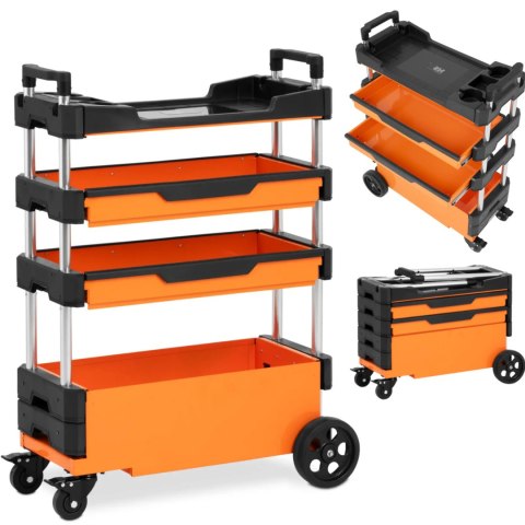 Wózek warsztatowy montażowy z regulacją wysokości 2 szuflady 69 x 38.4 x 95.7 cm Wózek warsztatowy montażowy z regulacją wysokości 2 szuflady 69 x 38.4 x 95.7 cm