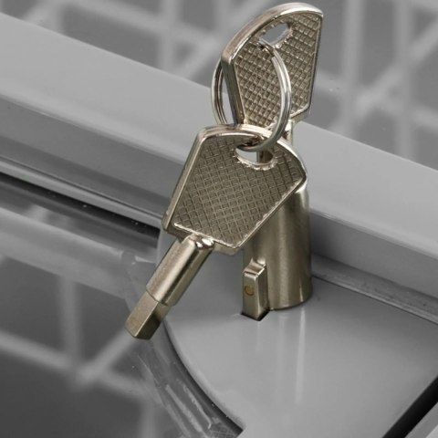 Zamrażarka skrzyniowa przeszklona z zamkiem do mrożonek lodów 550 l 383 W Zamrażarka skrzyniowa przeszklona z zamkiem do mrożonek lodów 550 l 383 W