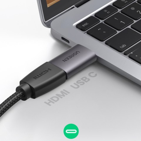 Adapter przejściówka obrazu Video USB-C na HDMI 4K szary Adapter przejściówka obrazu Video USB-C na HDMI 4K szary