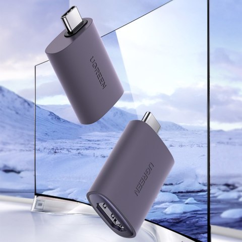 Adapter przejściówka obrazu Video USB-C na HDMI 4K szary Adapter przejściówka obrazu Video USB-C na HDMI 4K szary