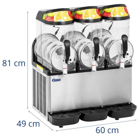 Granitor maszyna do napojów slush sorbetów potrójna LED 3 x 12 l 960 W Granitor maszyna do napojów slush sorbetów potrójna LED 3 x 12 l 960 W
