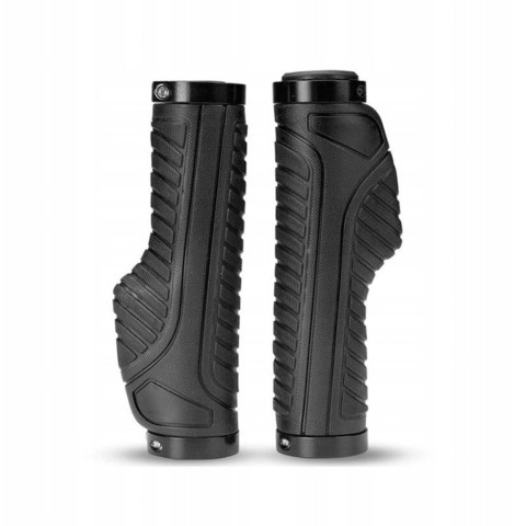 Gripy chwyty rowerowe ergonomiczne śr. 22mm czarne Gripy chwyty rowerowe ergonomiczne śr. 22mm czarne