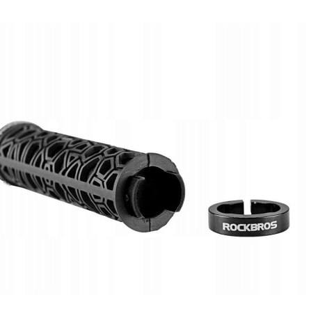 Gripy rowerowe chwyty z gumy przyczepne śr. 22mm czarne Gripy rowerowe chwyty z gumy przyczepne śr. 22mm czarne